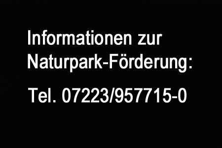 Informationen zur Naturpark-Förderung unter Telefon 072239577150