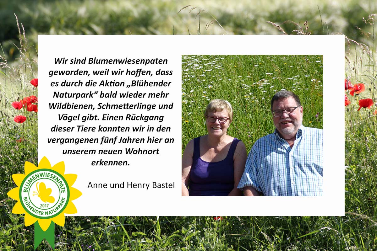 Blumenwiesenpaten Anne und Henry Bastel
